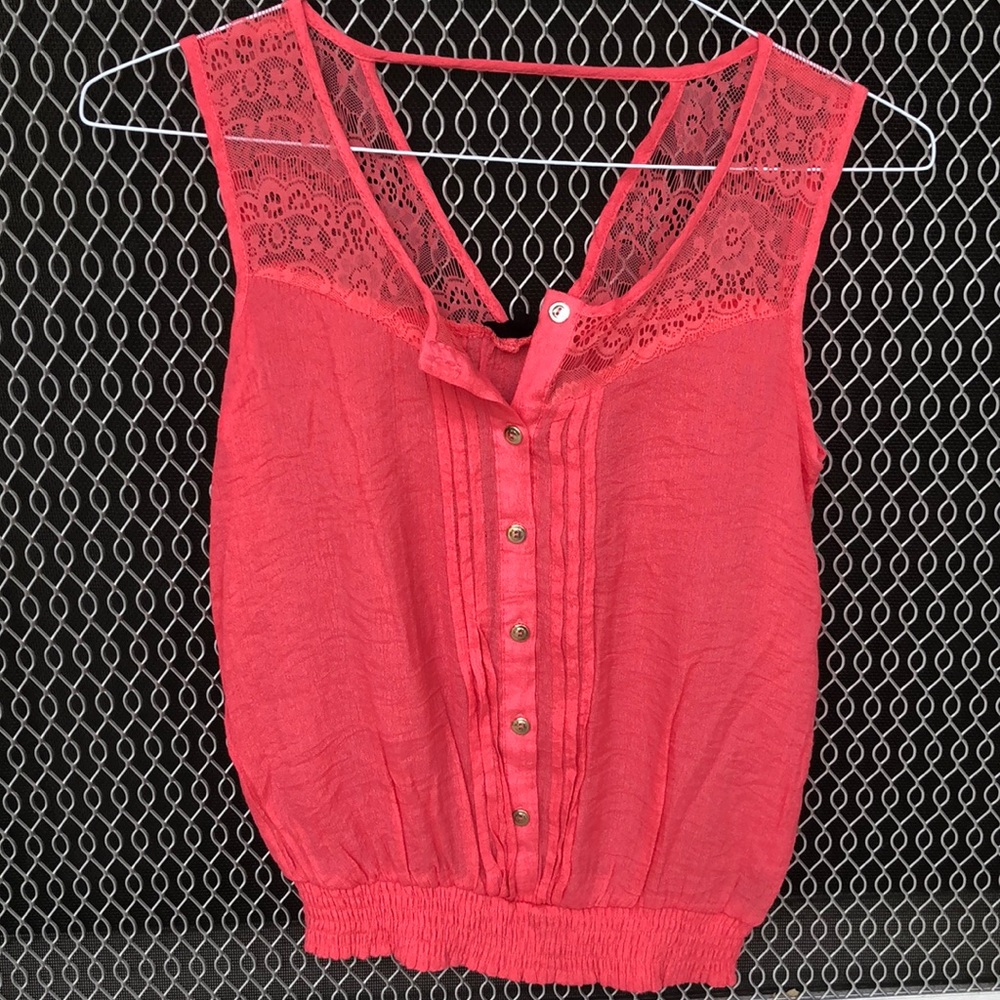 Coral colored top